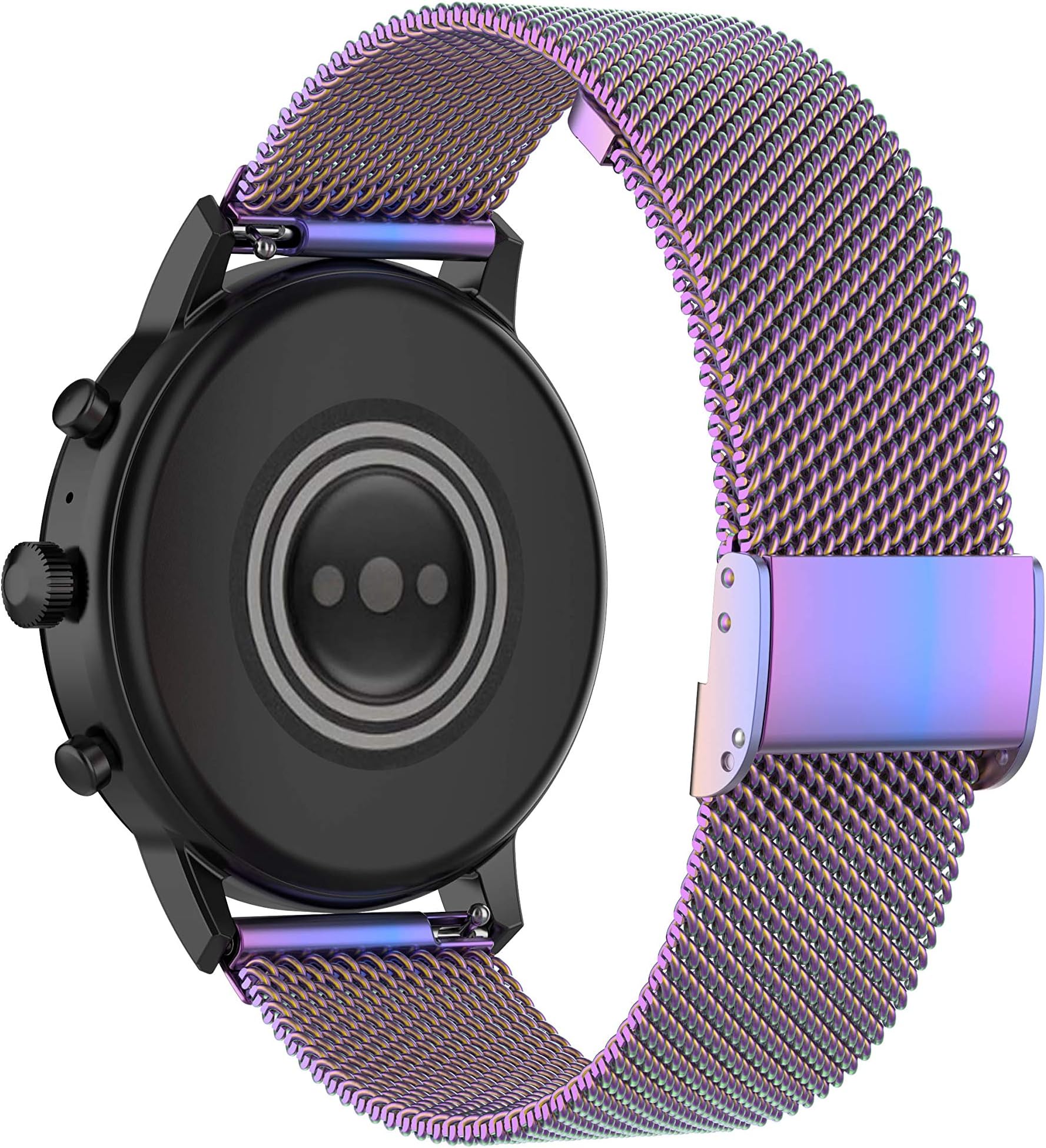 Mesh Loop Compatible with Amazfit Active Max Stainless Steel Milanese Strap Adjustable Metal Bands for Active Max Smartwatch (Colorful)