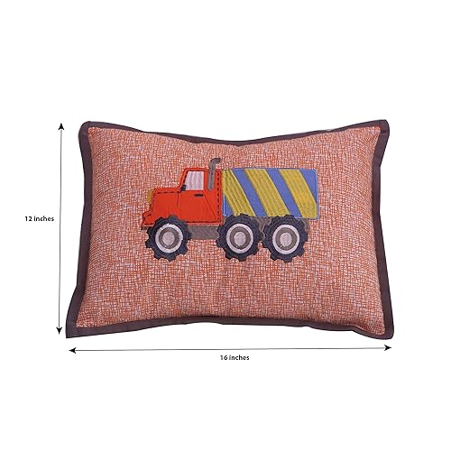 Miniatura 3 de Bacati Construcción Multicolor Niños Algodón Dec Almohada