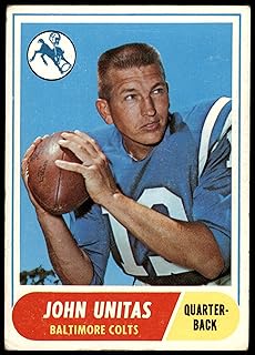1968 Topps # 100 Johnny Unitas Baltimore Colts (Football Card) GOOD Colts Louisville