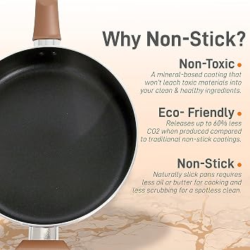 NutriChef Sautepan Pot with Lid - Non-Stick High-Qualified Kitchen Cookware with See-Through Tempered Glass Lids, 3 QT. (Works with Model: NCCWA13BR)