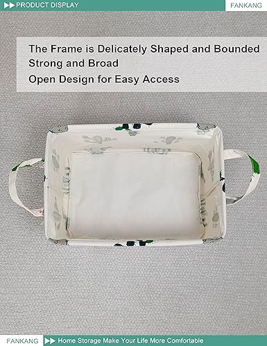 Miniatura 8 de FANKANG - Canasta plegable de almacenamiento para guardería, con revestimiento de polietileno impermeable, de grand tamaño, para niños y niñas,