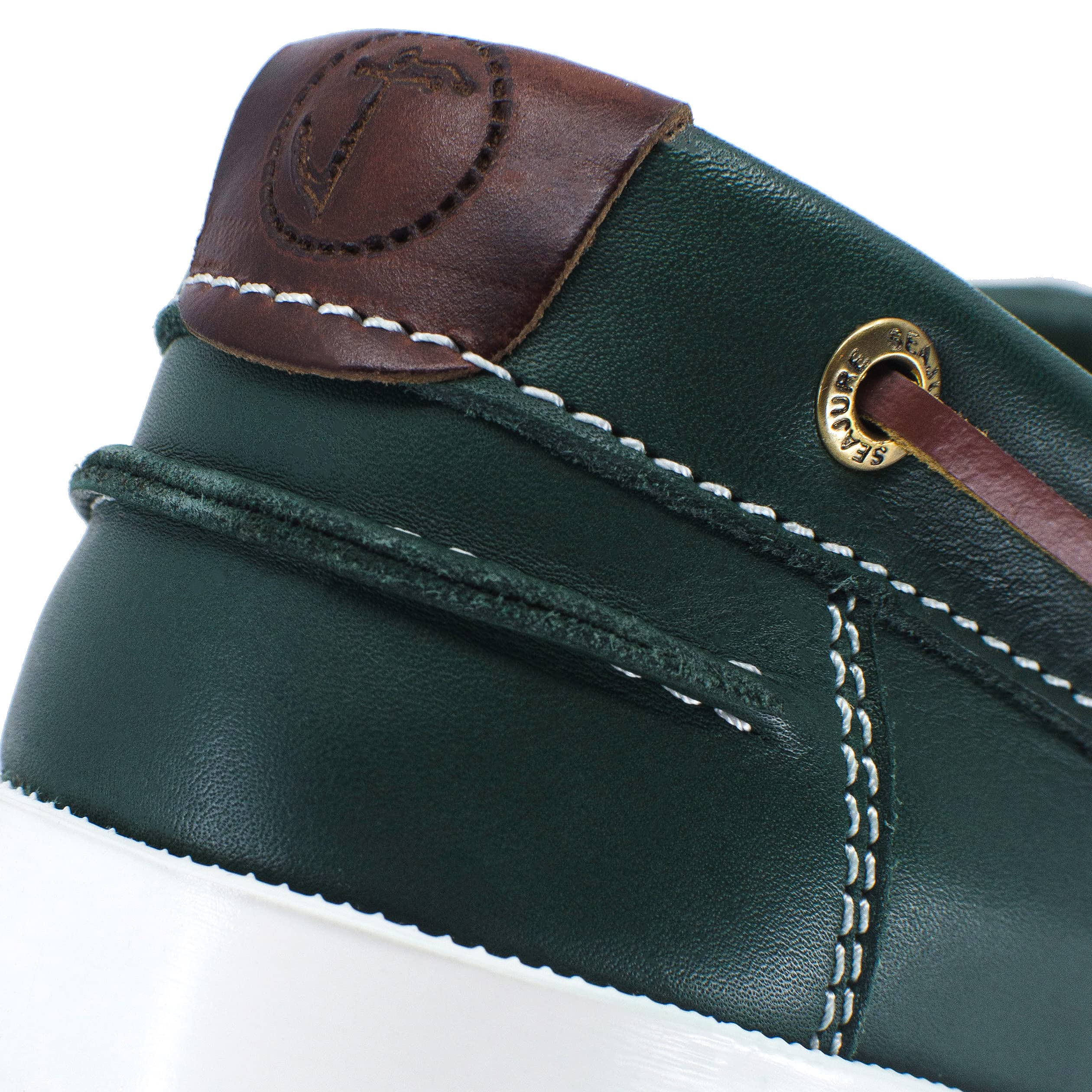 Seajure Zapatos Náuticos de Mujer Matira Cuero Verde
