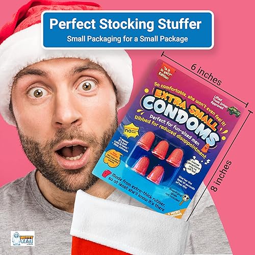 Miniatura 4 de Hilarante regalo de broma para condones extra pequeños de Witty Yeti. Regalo de broma súper divertido para calcetines navideños o elefante blanco.