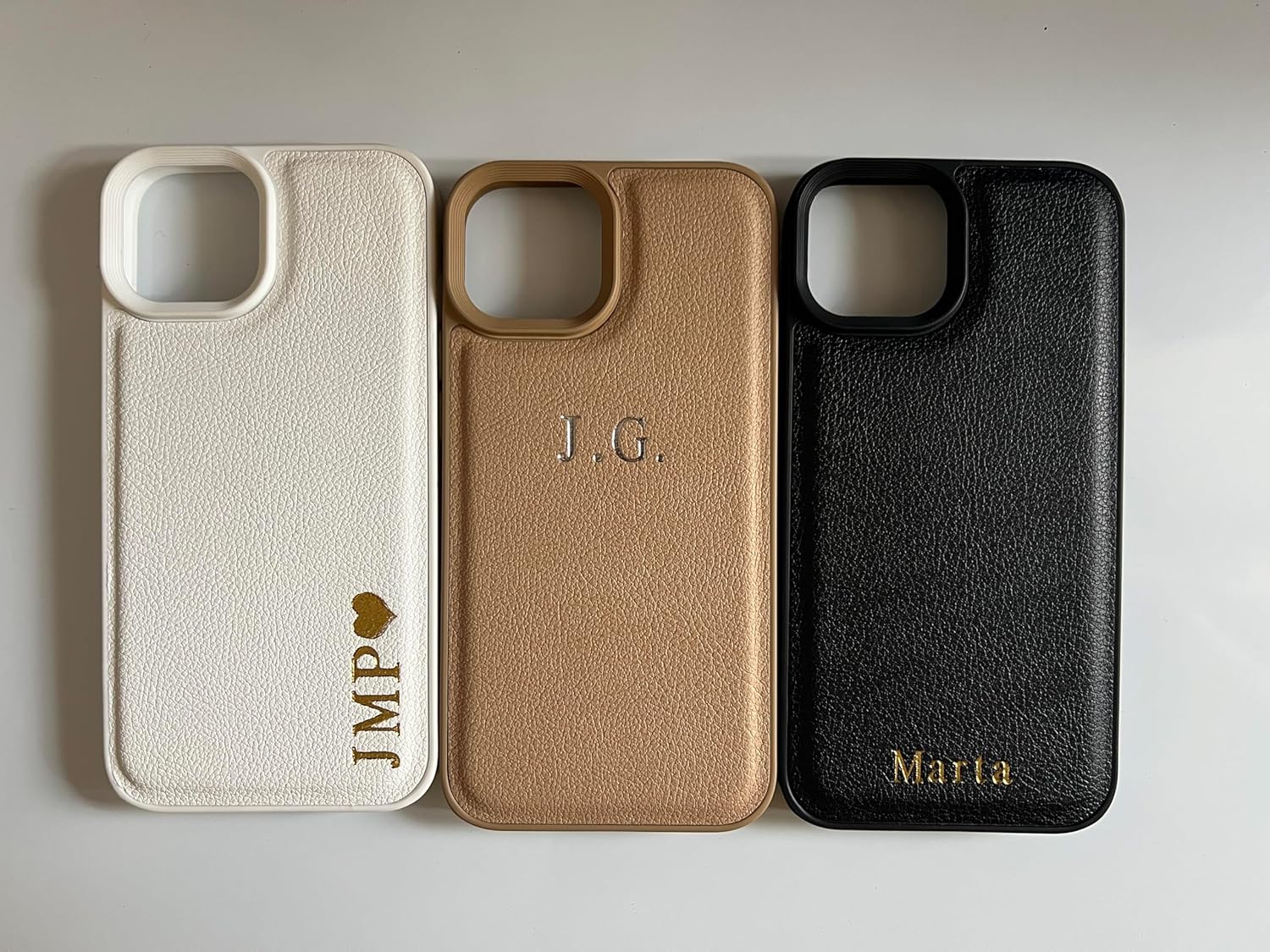 Custom Embossed Case for iPhone – Personalized Initials Case for iPhone 16, 15, 14, 13, 12, 11, XR, XS, X, Plus, Pro, Max, SE - Custom Name, Monogram, Name, Engraved Gift idea for Him and Her