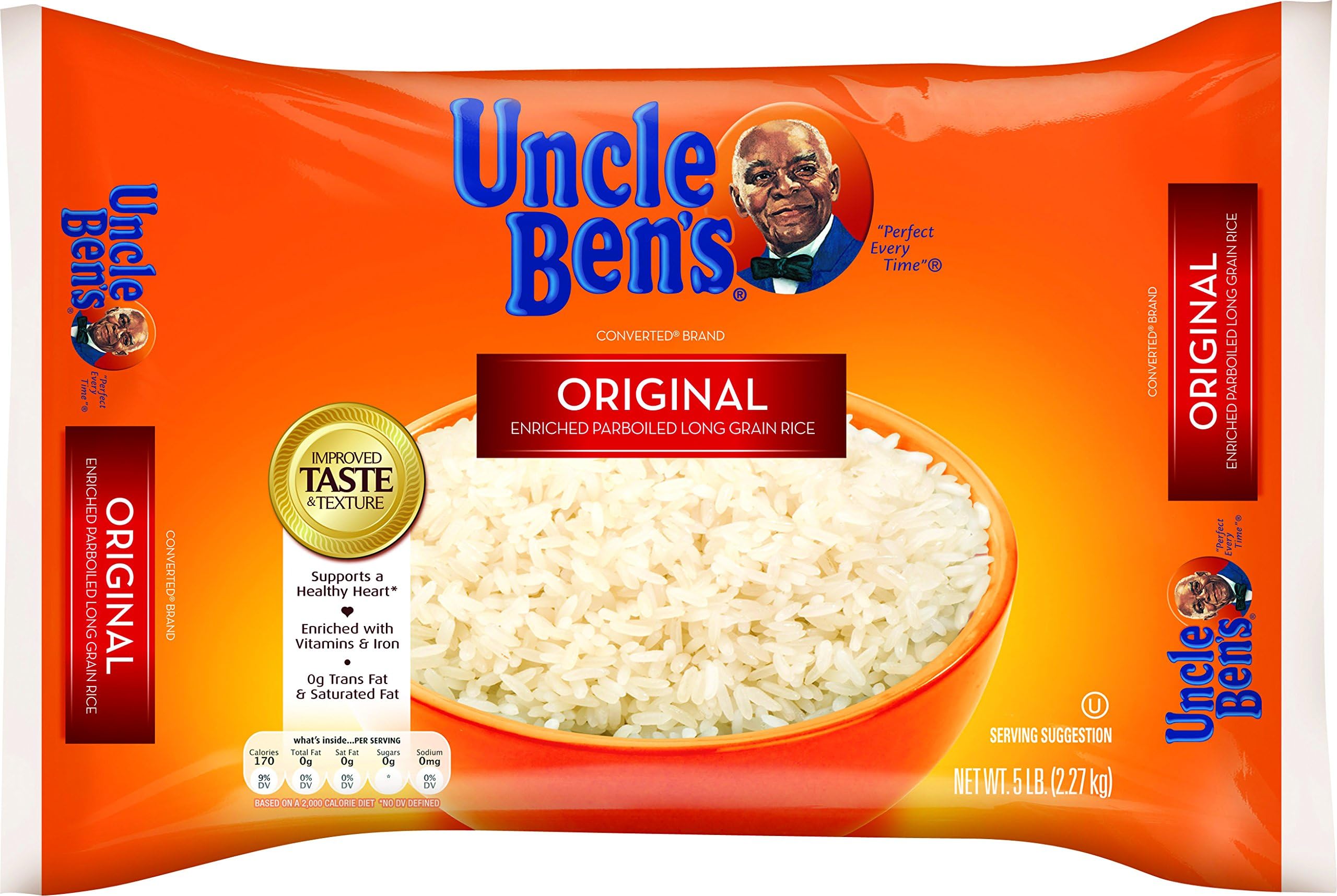 UNCLE BEN'S Original Long Grain White Rice, 5lb, (6pk)