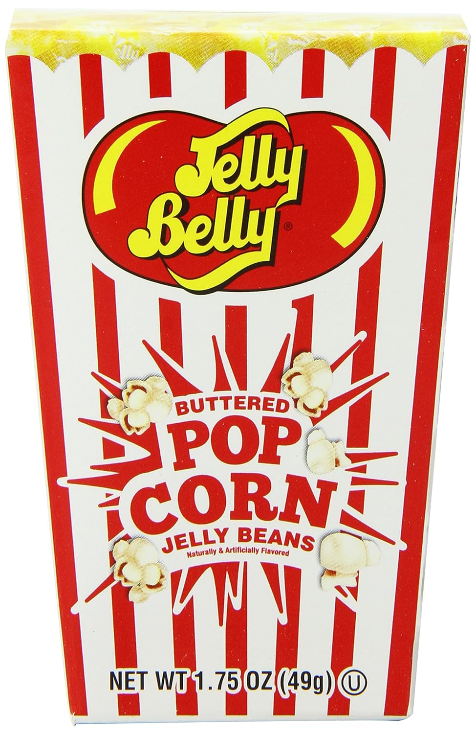 Jelly Belly Buttered Popcorn Jelly Beans Box, 1.75 oz (Pack of 24)