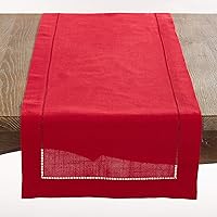 Vista 67 de SARO LIFESTYLE Mantel con borde cosido con dobladillo, negro, 72"x72