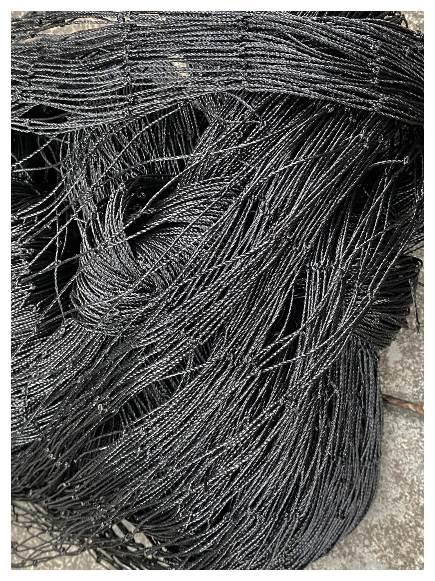 LYVQZPWLRRéseau anti-oiseau en nylon, Filet anti-oiseaux noir robuste for clôture de jardin et cultures, filet de protection anti-oiseaux, cerfs, chats, chiens, poulets, filet de pêche(3mx5m,3cmx3cm C
