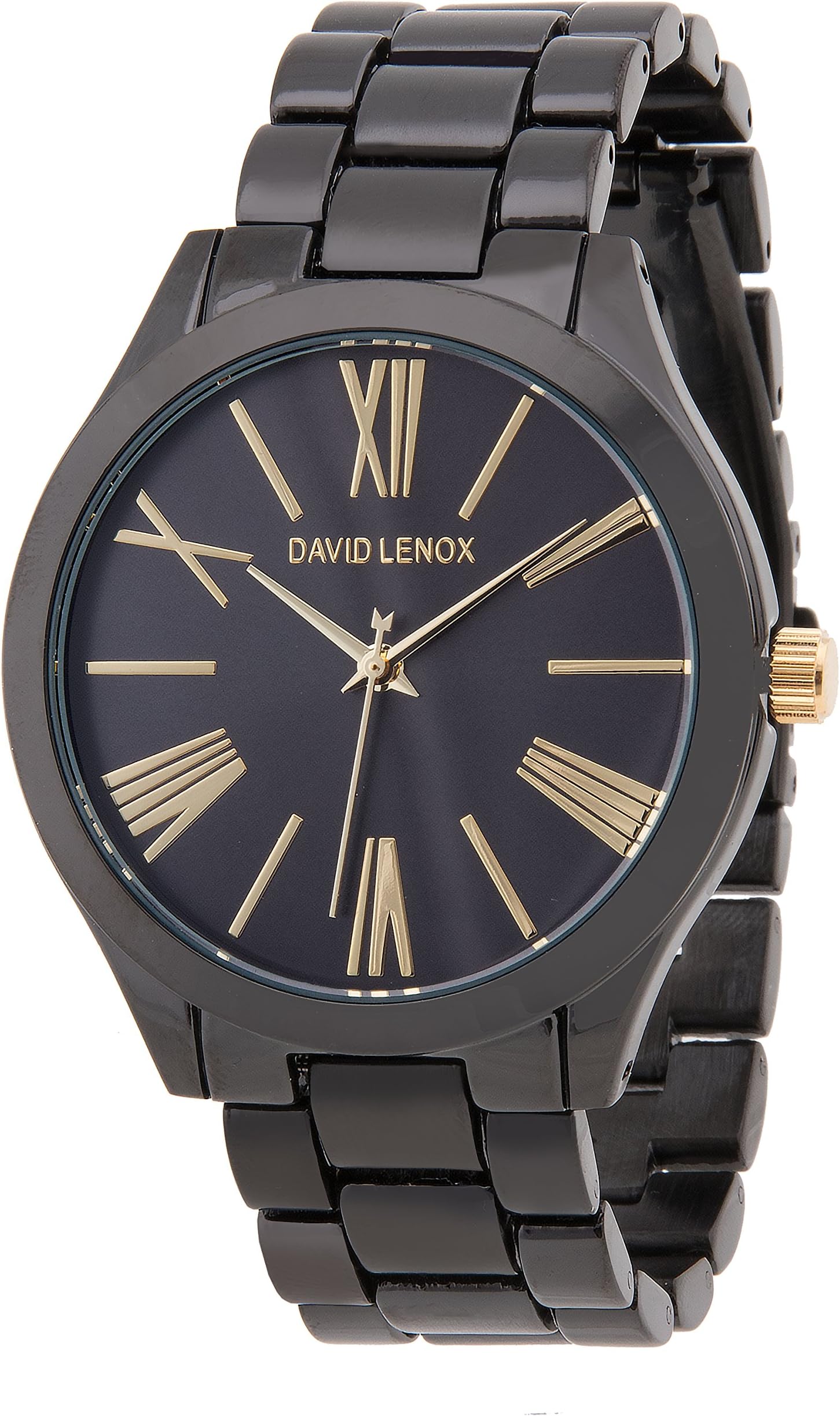 David Lenox black tone women's watch style DL0323