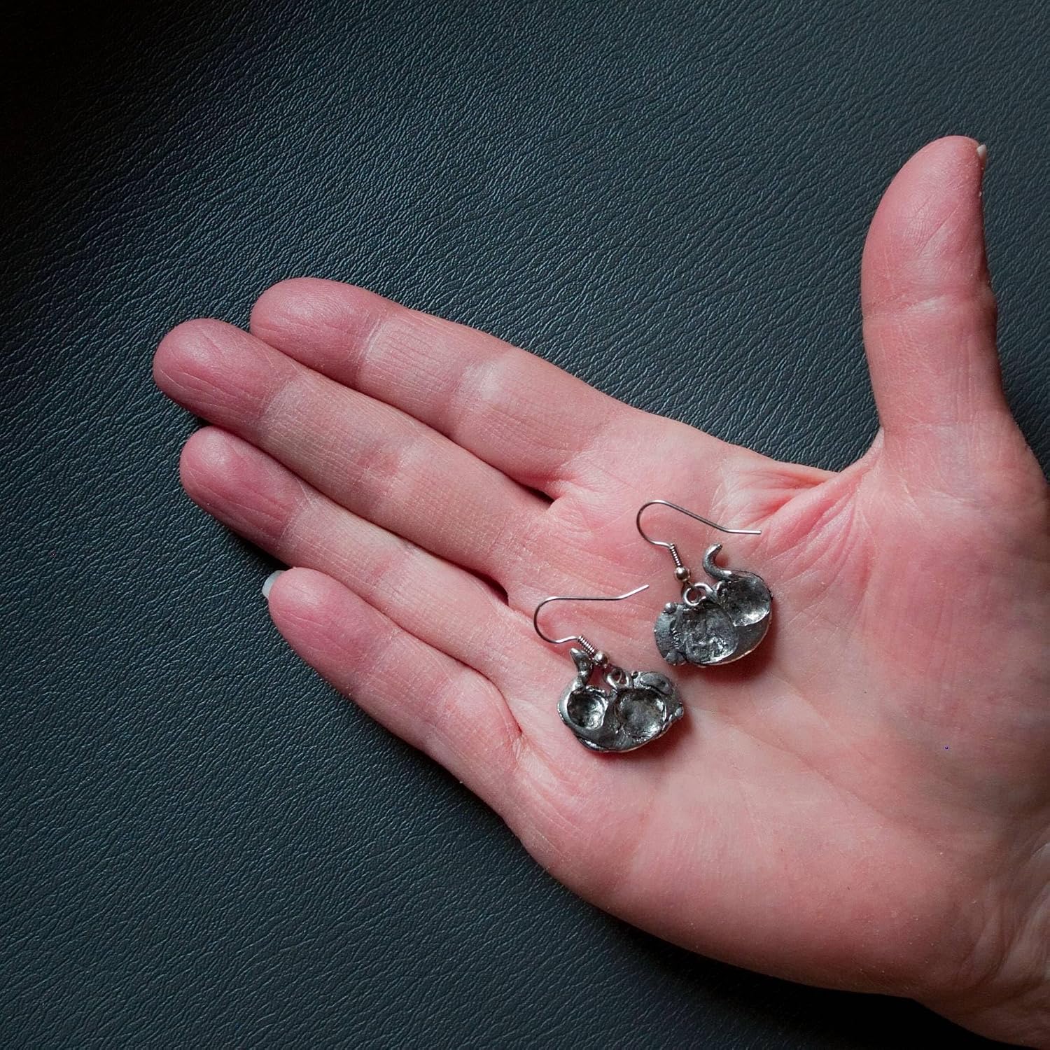 Pewter and Enamel Ocean Earrings for Women -Manatee Earrings – Sea Otter Earrings Gifts – Whale Earrings – Made in the USA