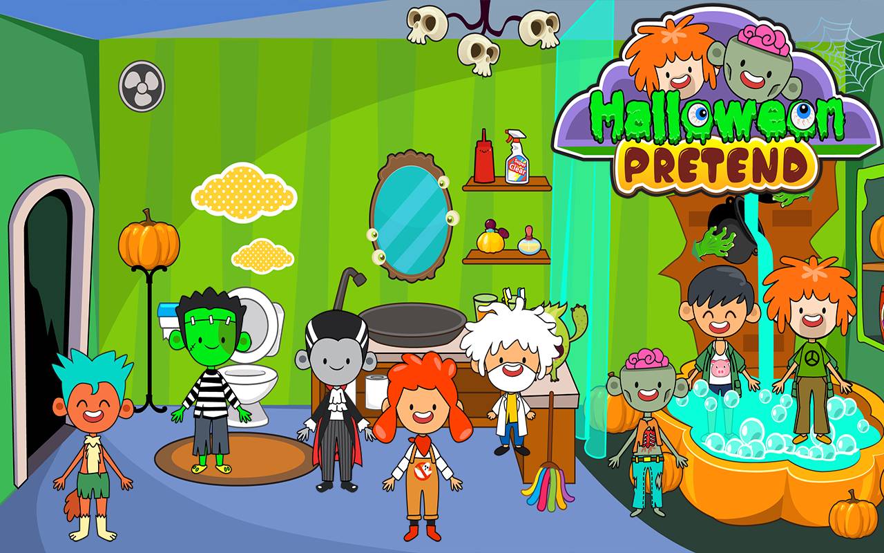 My Pretend Halloween - Trick or Treat Haunted Town & Kids Best Friends ...