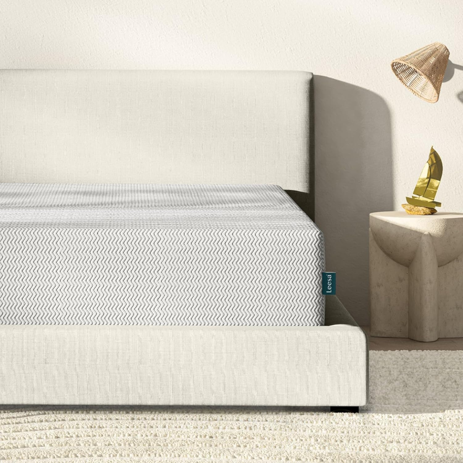 Leesa Twin Size Youth Foam Mattress, Medium Firm Firmness, Soothing Foam and Responsive Memory Foam, 10", CertiPUR-US Certified Foam, 120-Night Trial