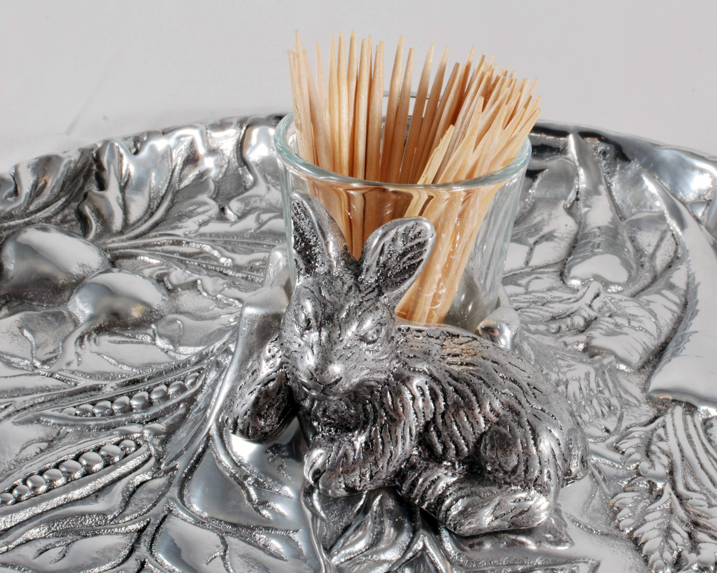 Amazon.com: Arthur Court Aluminum Metal Rabbit Bunny Pattern