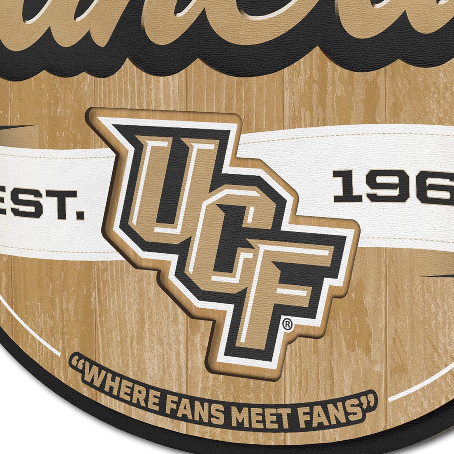 YouTheFan NCAA Officially-licensed FanCave 3D wall art - ready-to-hang, 3D multi-layered construction - floating wall mount design - Perfect fan gift