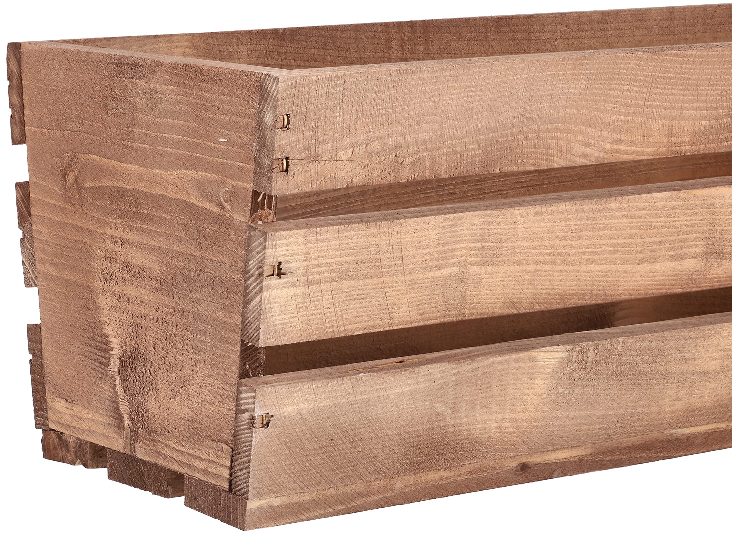 KOTARBAU® Jardinera de Madera, 600 x 180 x 150 mm, Color marrón, Jardinera Rectangular, Larga, Macetero para Plantas y Hierbas, Jardín, Terraza, Balcón, Rústica