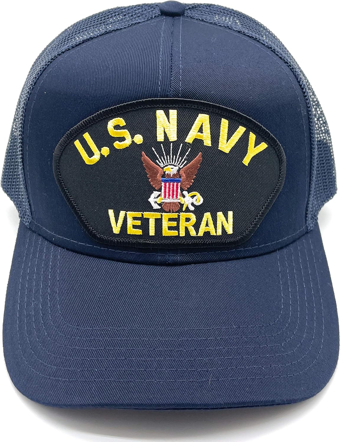 US Navy Veteran Patch Mesh Adjustable Baseball Cap