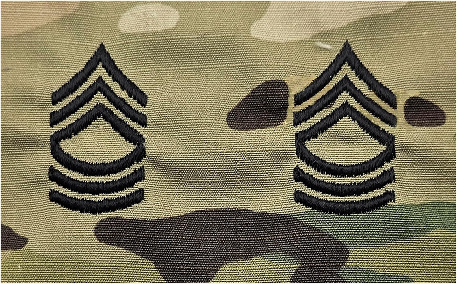 Amazon.com: U.S. Army Master Sergeant E-8 Rank Chevron Patches - Pair ...
