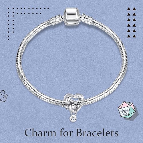 Miniatura 4 de Annmors Silver Charms for Bracelets 925 Sterling Dragonfly Family Heart Love Dangle for Women Bracelet & Necklace Pendant