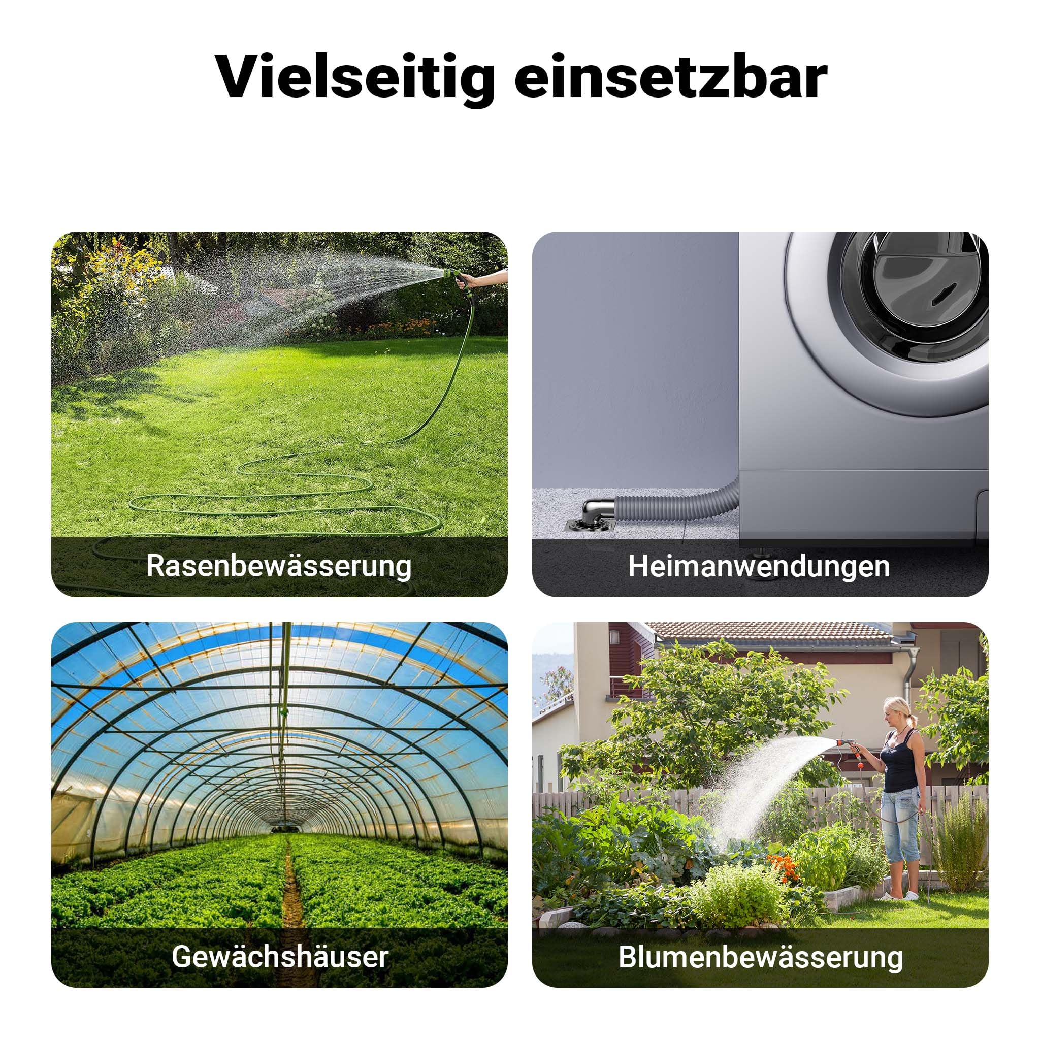 Wiltec automatische Magnetkreiselpumpe 750 W, Magnetpumpe mit 55 m Förderhöhe, Kreiselpumpe für Haus und Garten