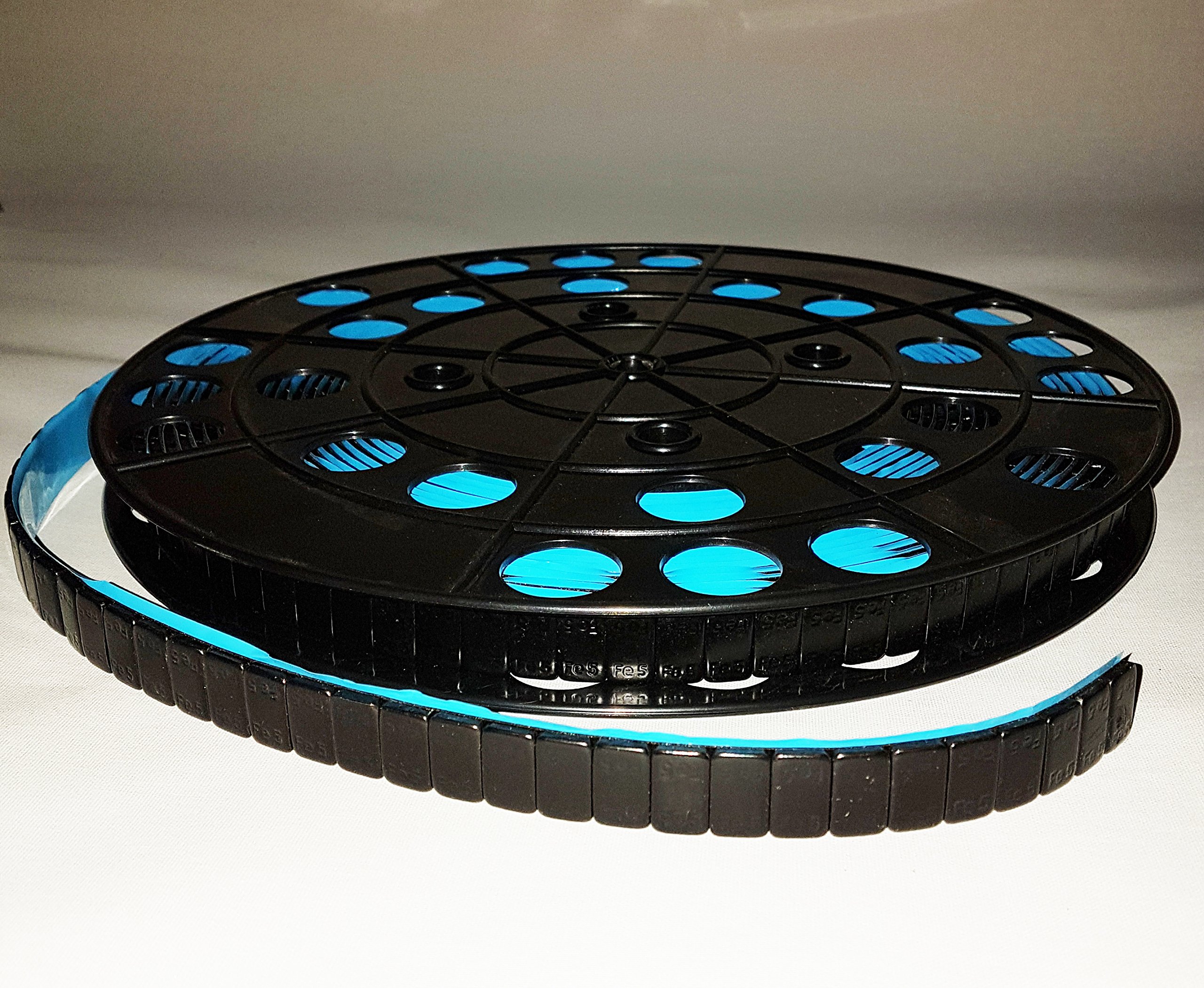1200 St. Klebegewichte auf Rolle Schwarz Auswuchtgewichte 6Kg mit Abrißkante Kleberolle Kunststoffbeschichtet Kleberiegel Riegel 5g