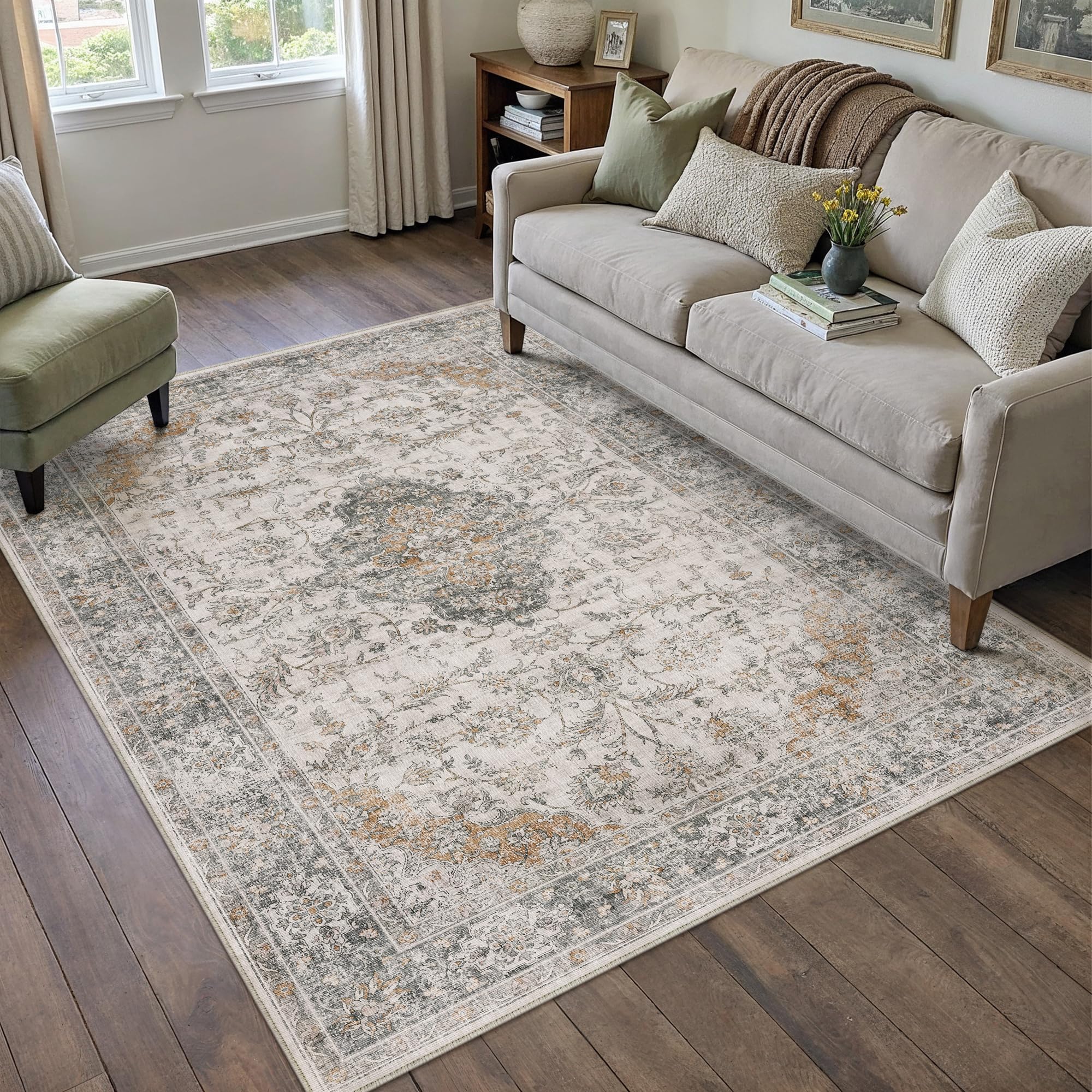PureCozy Teppich Wohnzimmer Modern Abstrakt Schlafzimmer Gegend