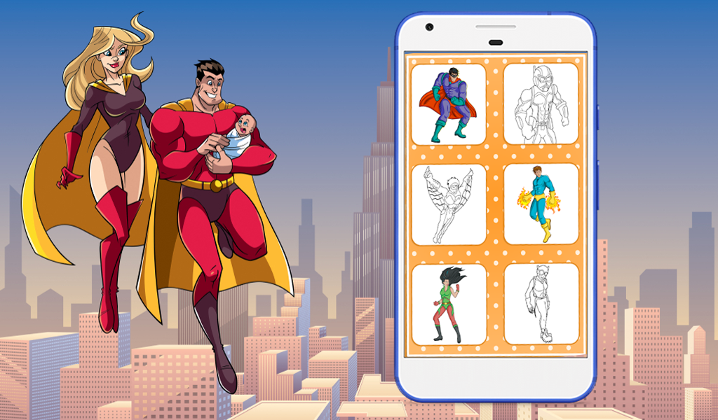 Super hero Coloring Pages - App on Amazon Appstore