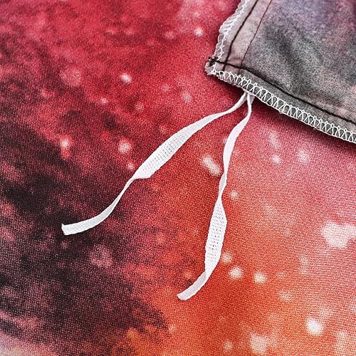 Miniatura 5 de ZHH - Juego de funda de edredón de lobo, juego de ropa de cama con temática de galaxia, suave y cómodo, diseño estrellado en 3D, para niños, tamaño