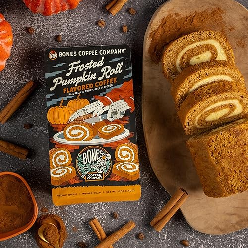 Miniatura 267 de Bones Coffee Company - Granos de café molido French Vanilla, café arábico de tostado medio y baja acidez, café gourmet, 355 gr