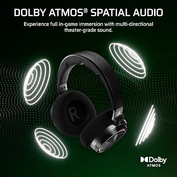 Corsair Virtuoso MAX Wireless Officially Licensed Xbox Series X|S Gaming Headset Dolby Atmos, Active Noise Cancelling, 2.4GHz Wireless & Bluetooth, Game/Chat Audio Controls, PC Carbon