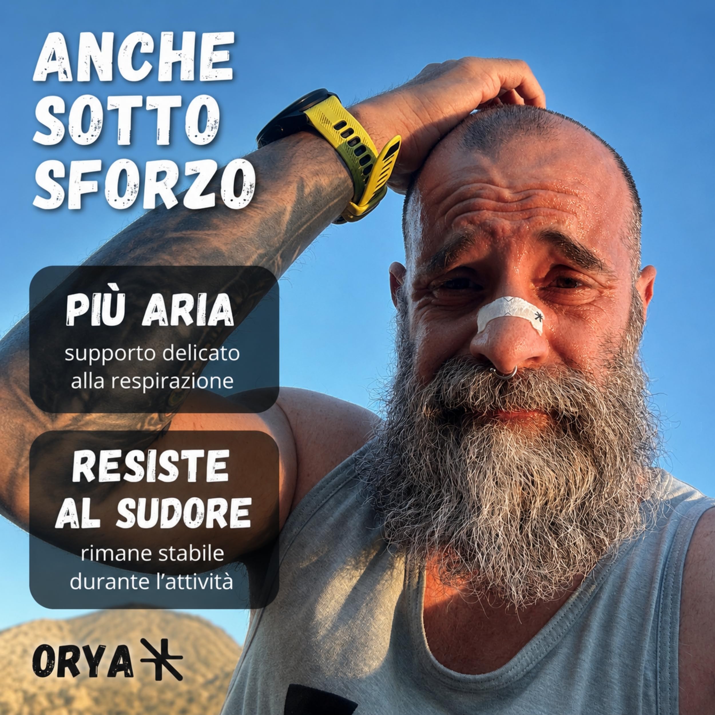 ORYA, 30 Cerotti Nasali Antirussamento e per lo Sport, Dilatatore Nasale per Respirare Meglio, Riduce il Russamento, Nero