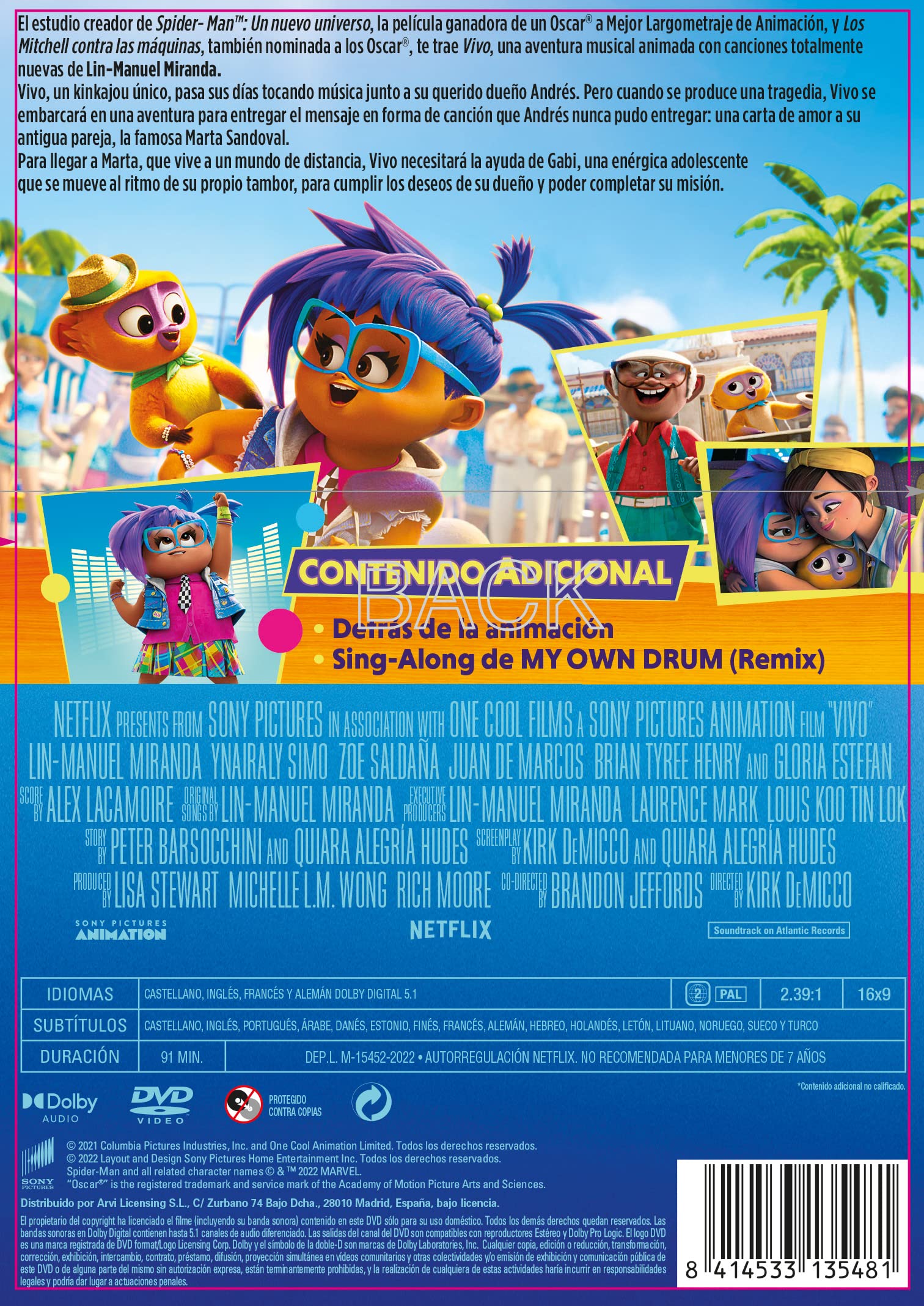 Image secondaire de Vivo - Film d'Animation en DVD