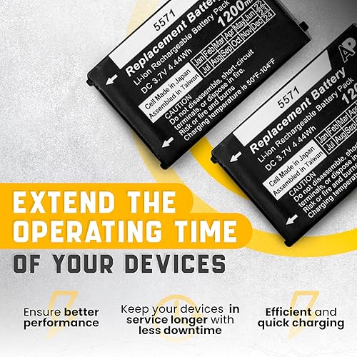 Miniatura 4 de Artisan Power Batería de repuesto para Motorola CLS1100, CLS1410, CLS1450CB, CLS1450CH  Batería recargable de iones de litio  3.7 voltios  1200 mAh