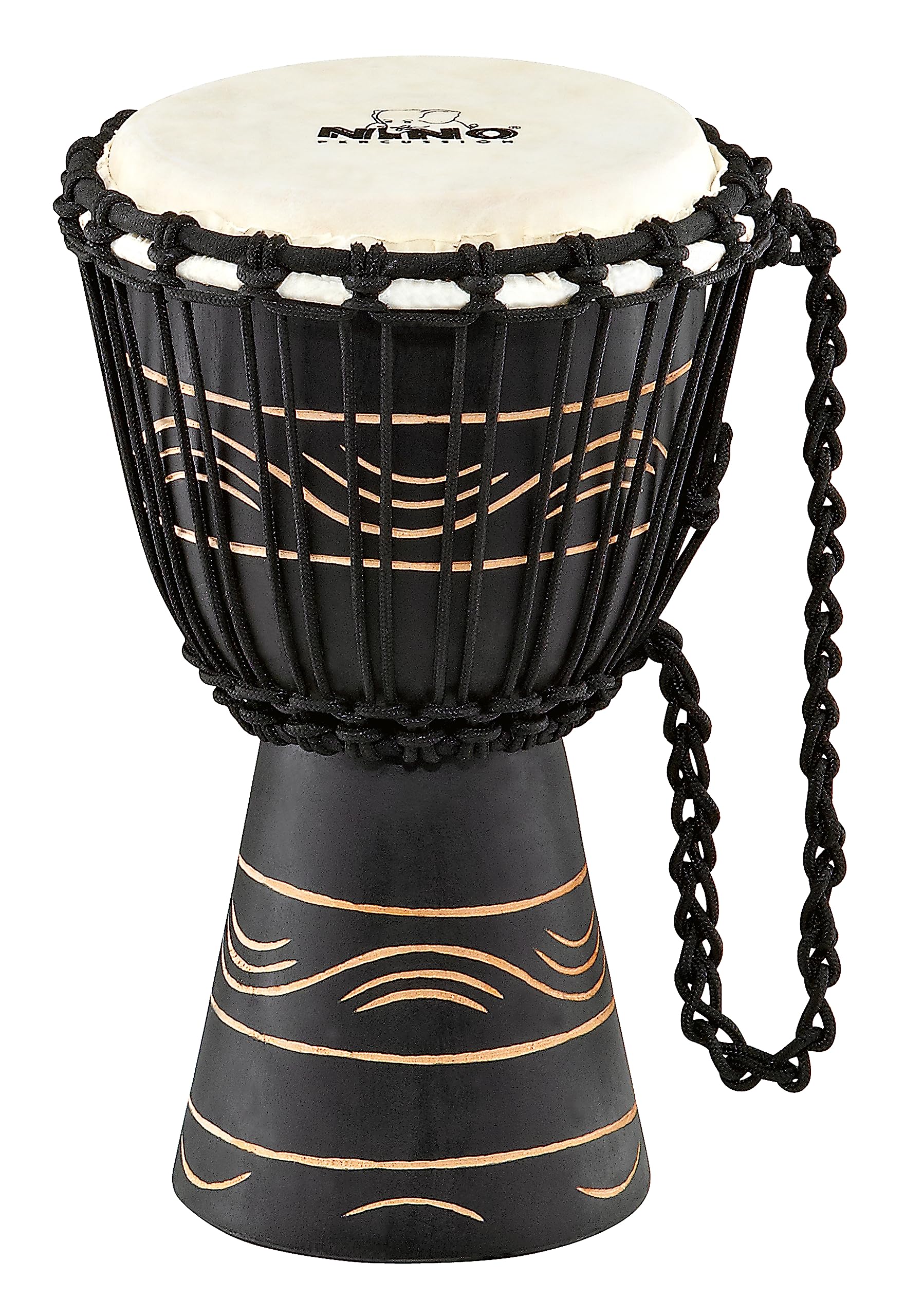 Nino Percussion NINO-ADJ4-XS - Djembe in legno, serie Moon Rhythm, accordato, misura XS