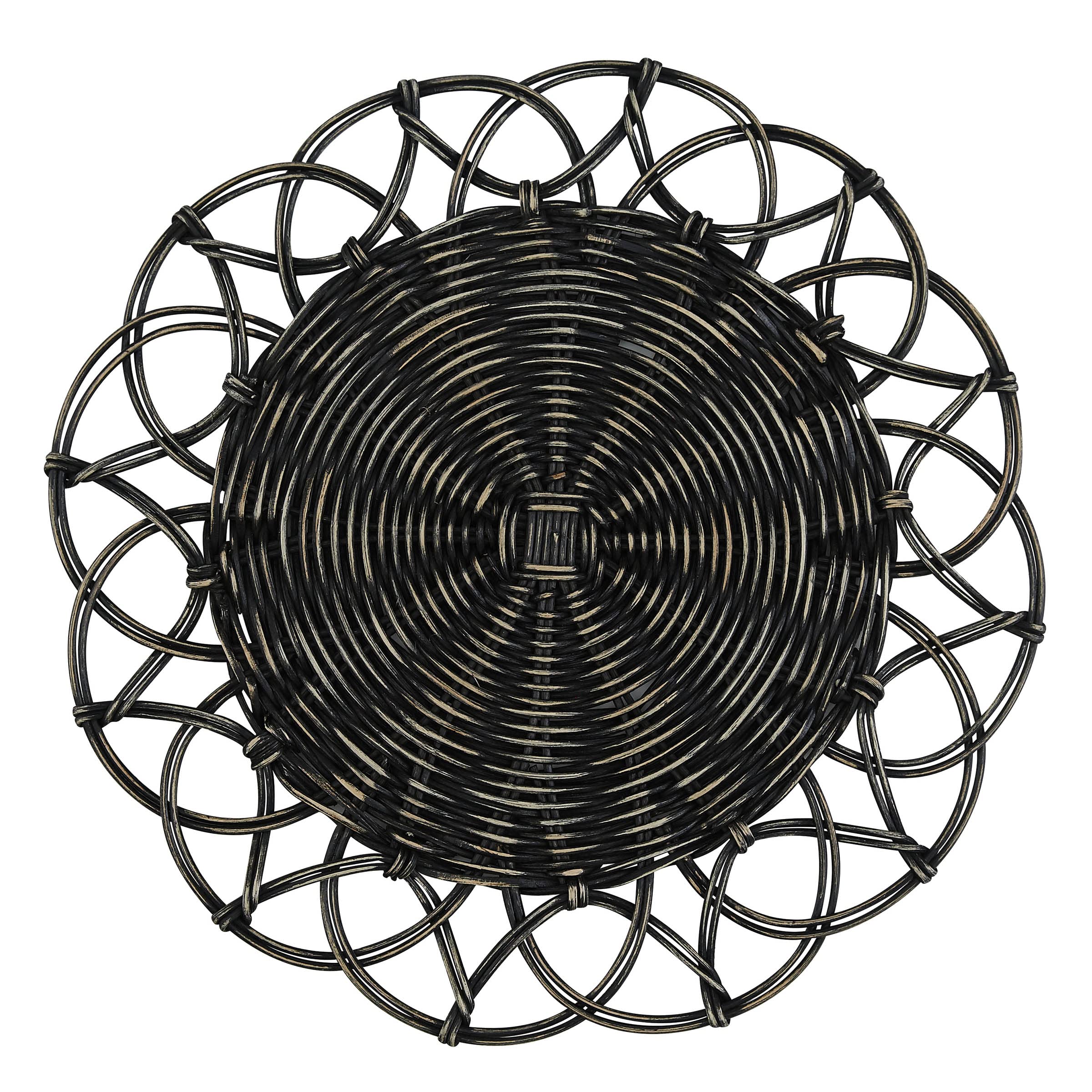 Split P Black Mya Charger Set of 4