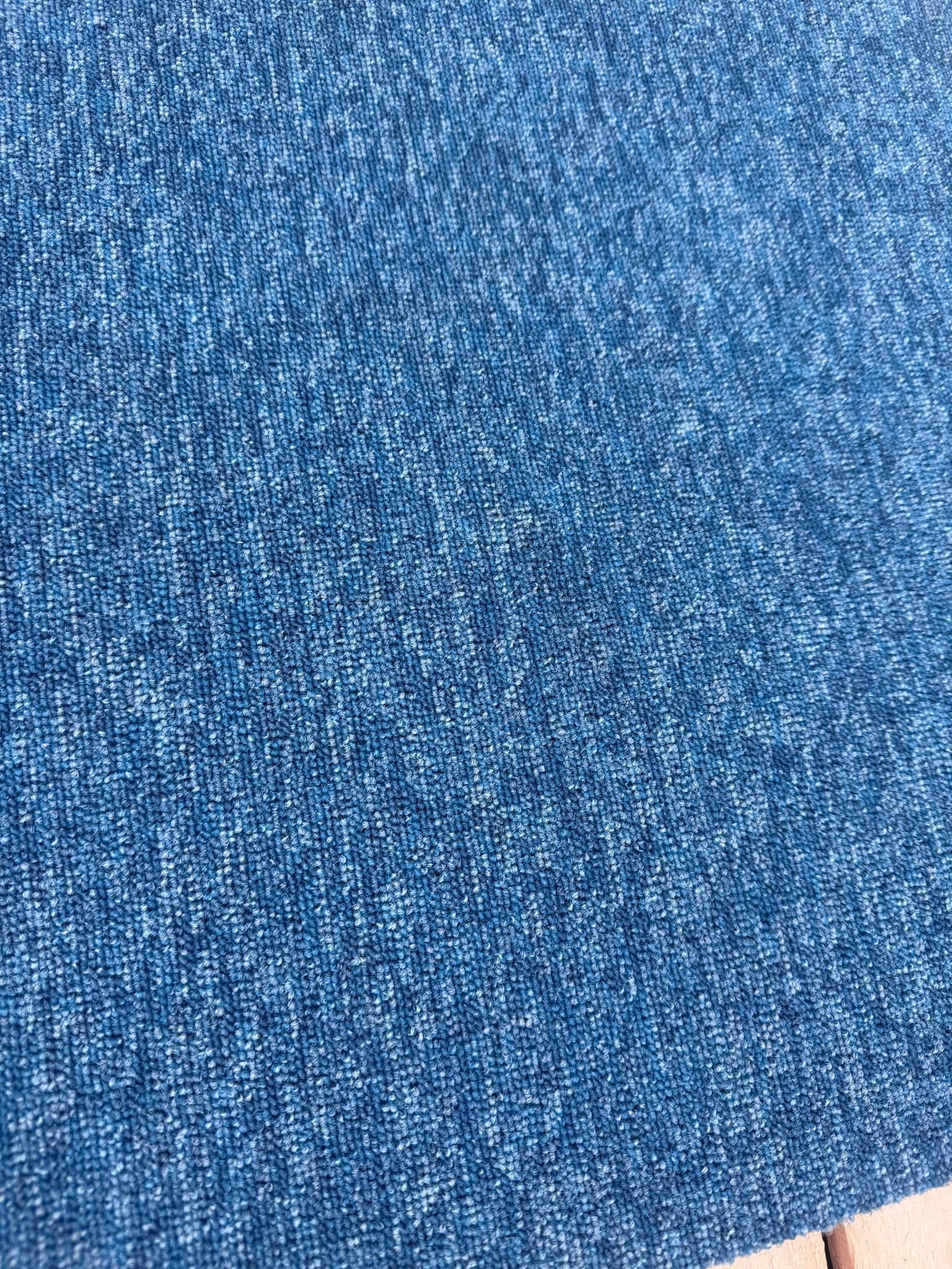 Light Blue Carpet Tiles 50x50 cm 20 Pack 5 Square Meters for Home Office Living Room Bedroom Commercial Floor