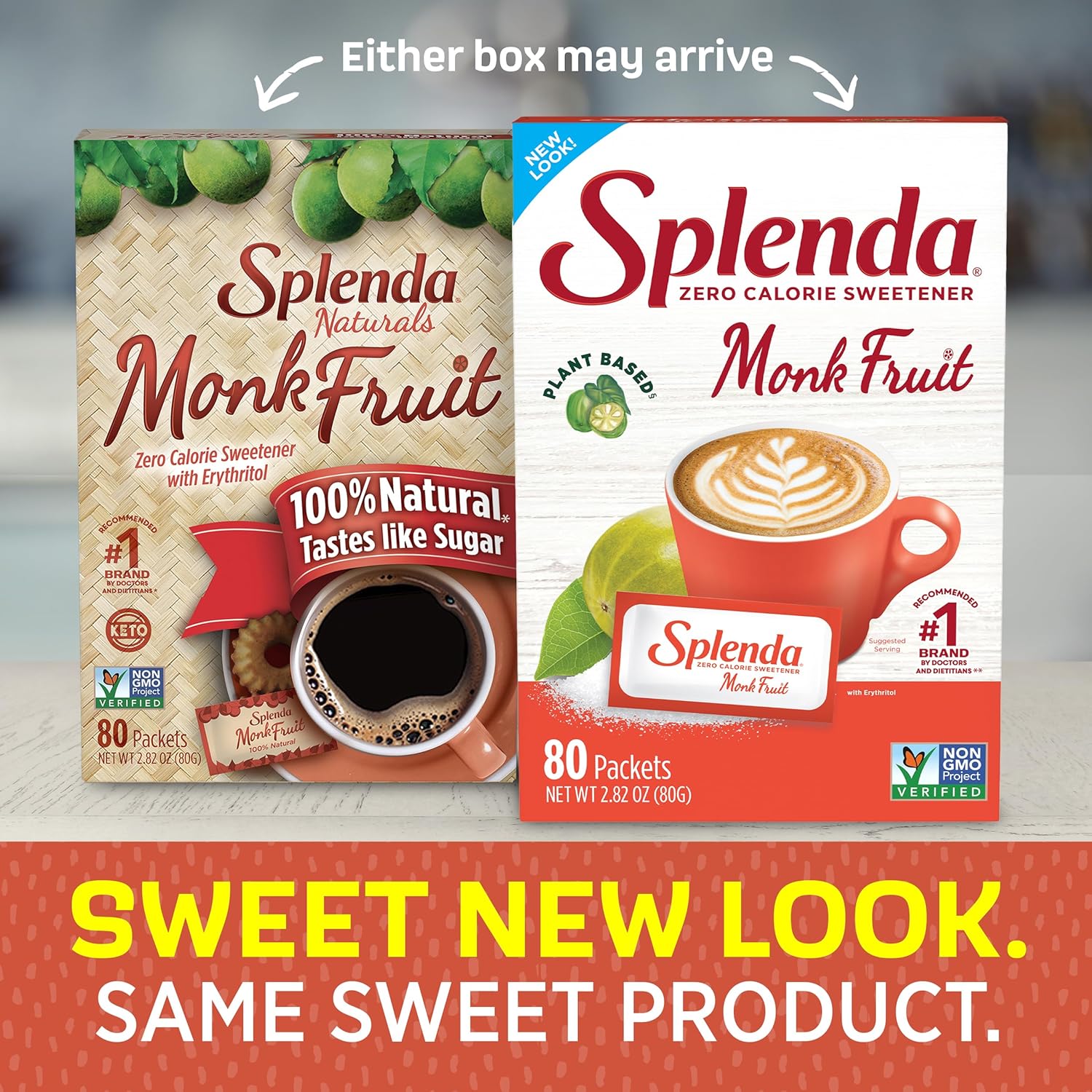 SPLENDA Monk Fruit Sustituto edulcorante a base de plantas sin