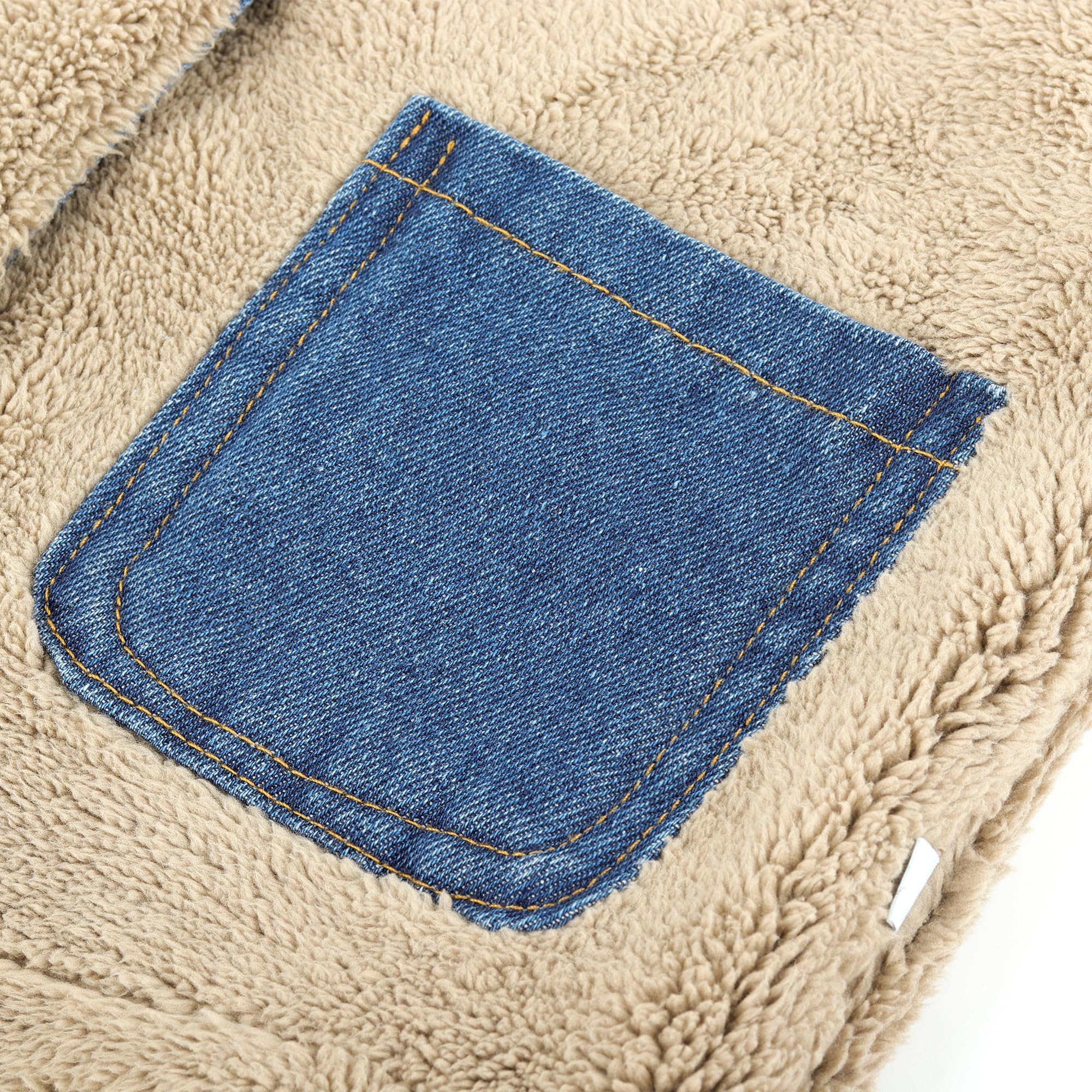 Bébé Double Face Gilet Épaissi Denim Enfant Hiver Sans Manches Veste Garçons Filles Chaud Bouton Pression Manteau avec Poches
