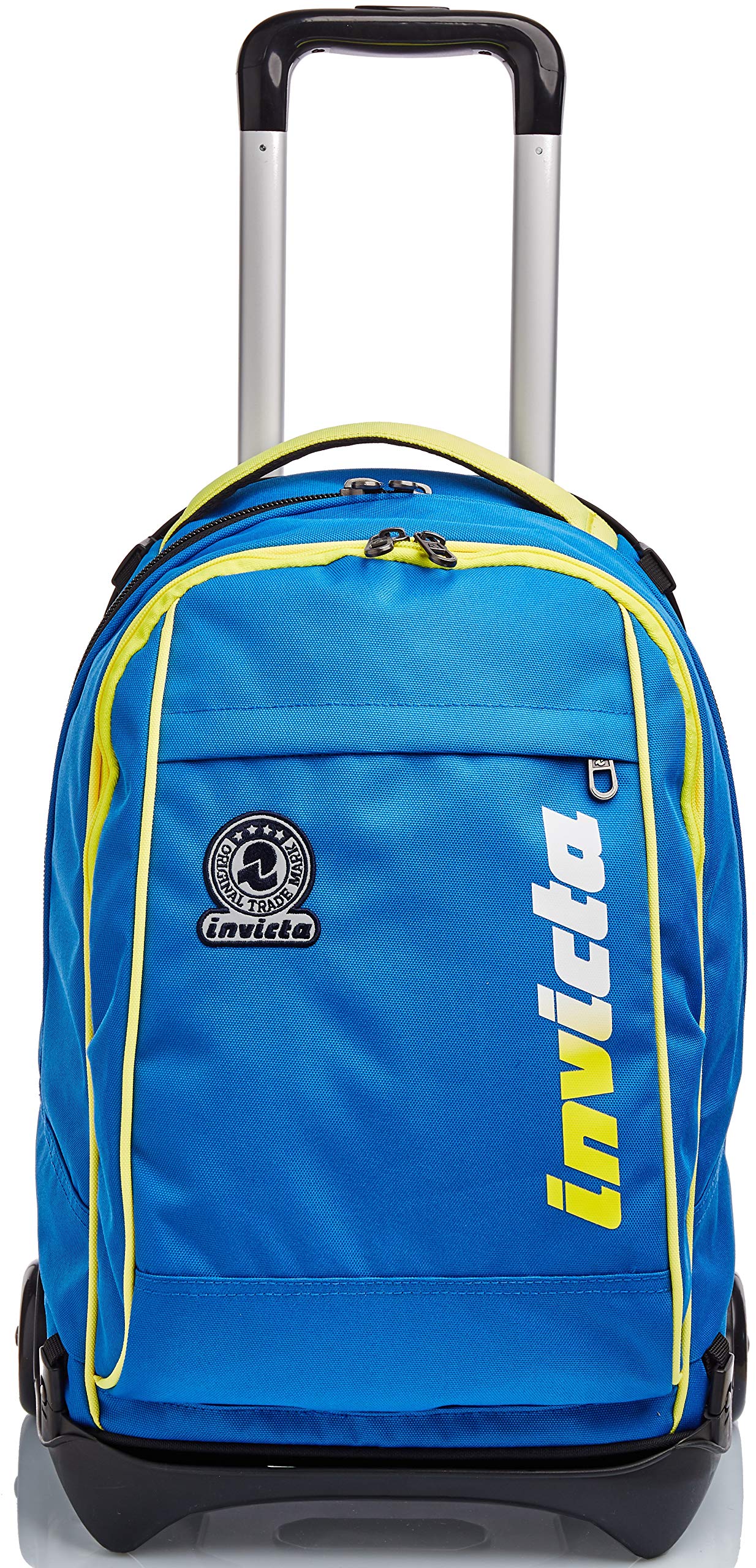 Invicta Trolley Scuola Sganciabile New Tech, Blu, 3 in 1 Spallacci per uso zaino, Zaino Scuola Bambini e Ragazzi