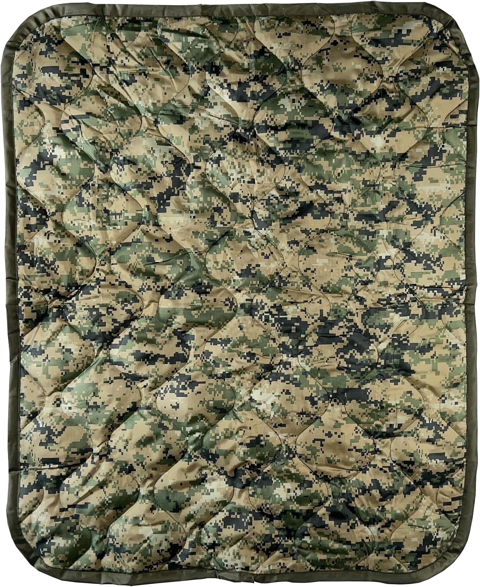 HighSpeedDaddySmall Woobie Military Blanket & Poncho Liner for Camping & All Weather Use - Water Resistant + Ripstop - Lightweight, Thermal, Insulated - Tactical, Emergency, Outdoor - 36x30