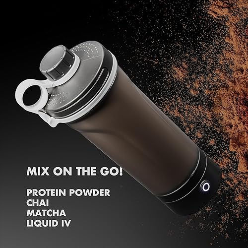 Miniatura 3 de Botella agitadora eléctrica, batidora portátil de proteínas, mezcladora MixMate recargable por USB para batidos de proteínas, preentrenamiento,