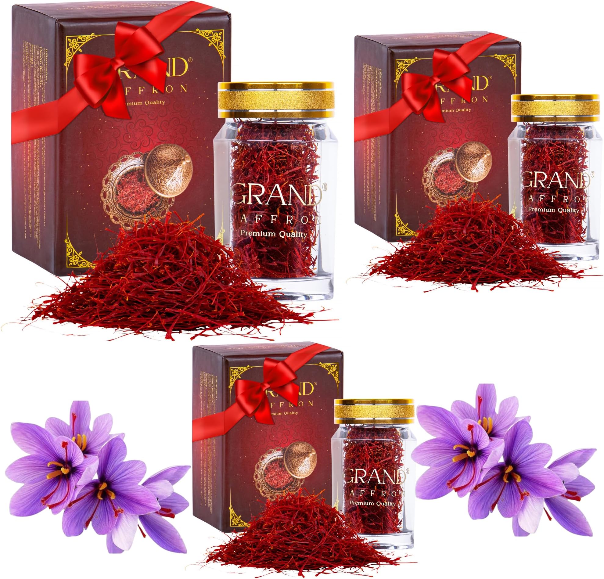 GRAND SAFFRON, Bundle Pure Saffron Threads (10 Grams Pack