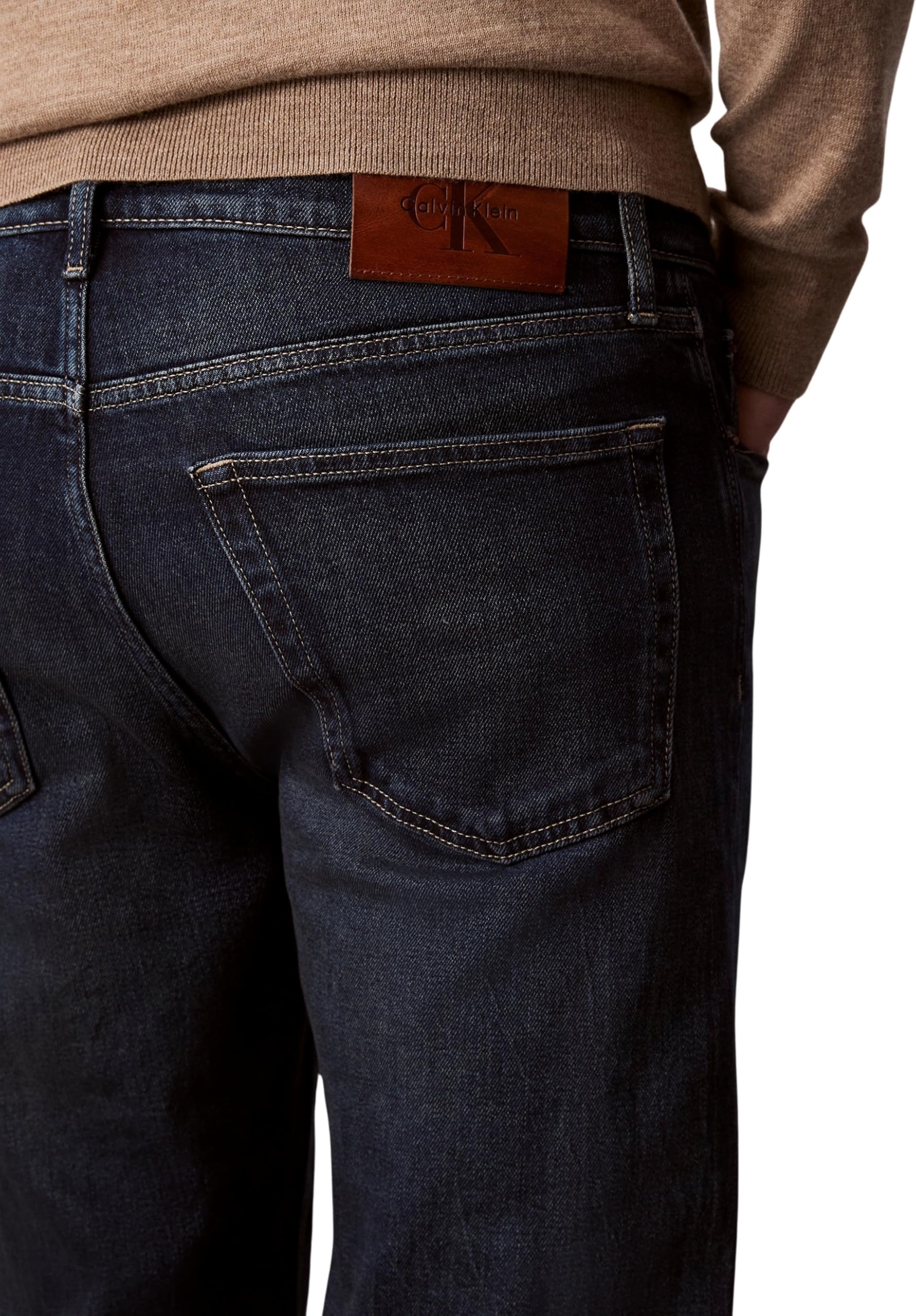 Calvin Klein Stndrd Strght Gilded Rinse Jean Lv04rd719g - Jeans Hombre