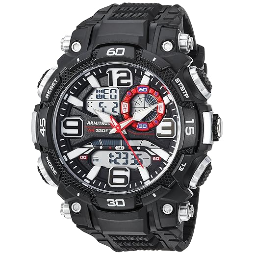 Armitron Sport Men's Analog-Digital Chronograph Resin Strap Watch