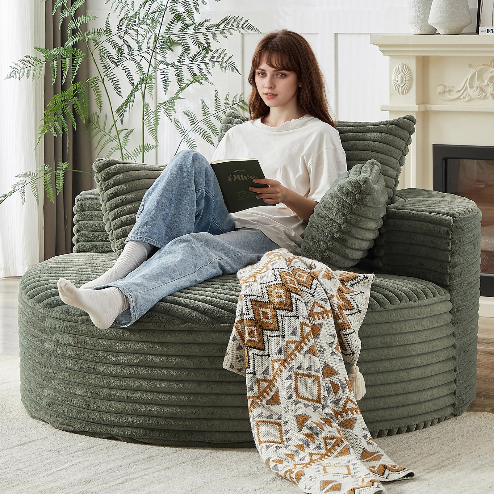 Tummy Control Tankini With Shorts Lounge Chair Indoor 55''L