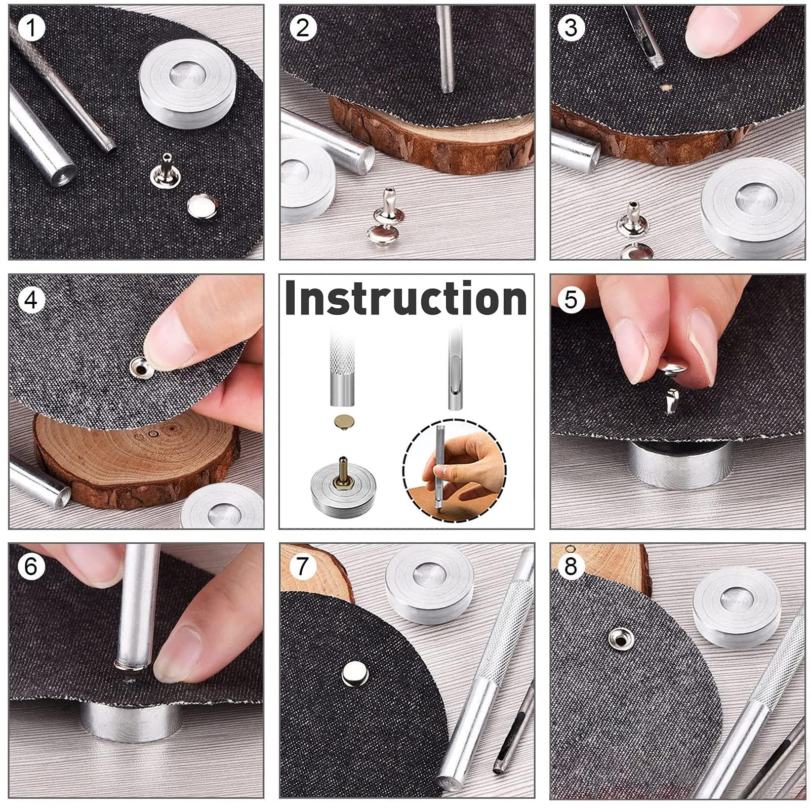 Macchina Pressione Manuale Per Bottoni Automatici Kam - WedDecor, In Ghisa, Con Matrici Intercambiabili Per Abbigliamento E Pelle