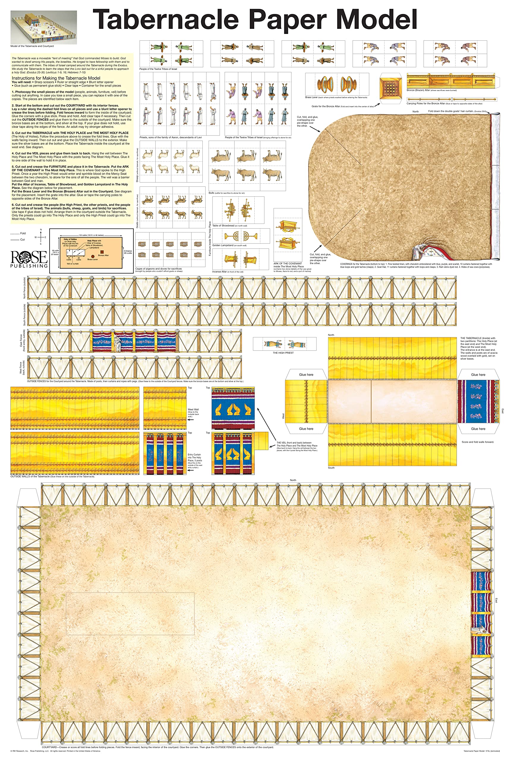 Tabernacle Paper Model (Charts)