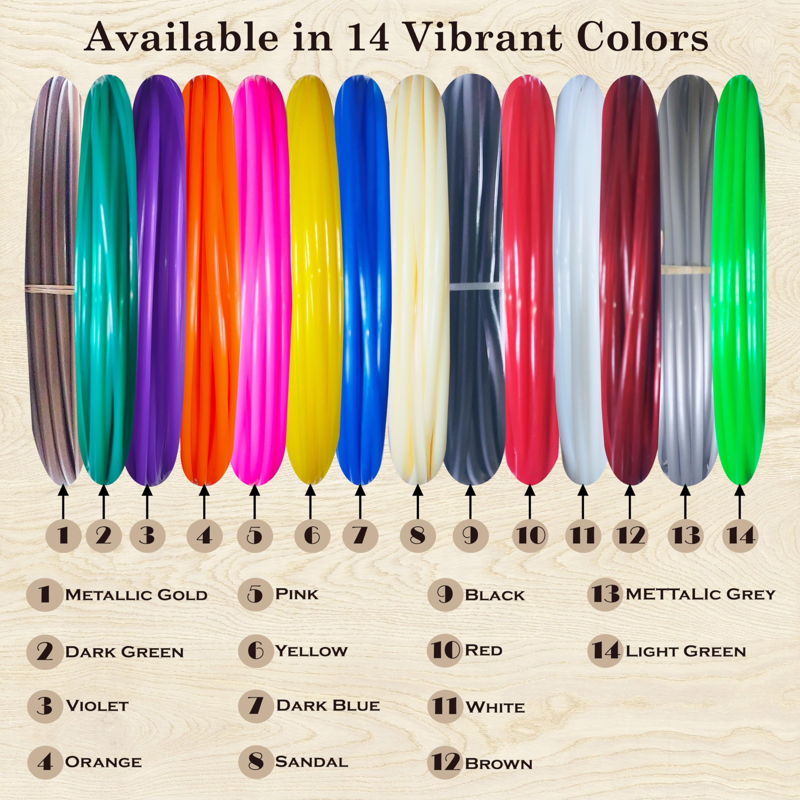 Plastic Wire Rolls for Basket Making - Red -2