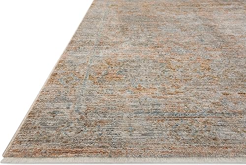 Miniatura 4 de Loloi Jean Stoffer x Loloi Katherine Collection KES-02 - Alfombra de área de 5 pies 3 pulgadas x 7 pies 9 pulgadas, terracotahumo