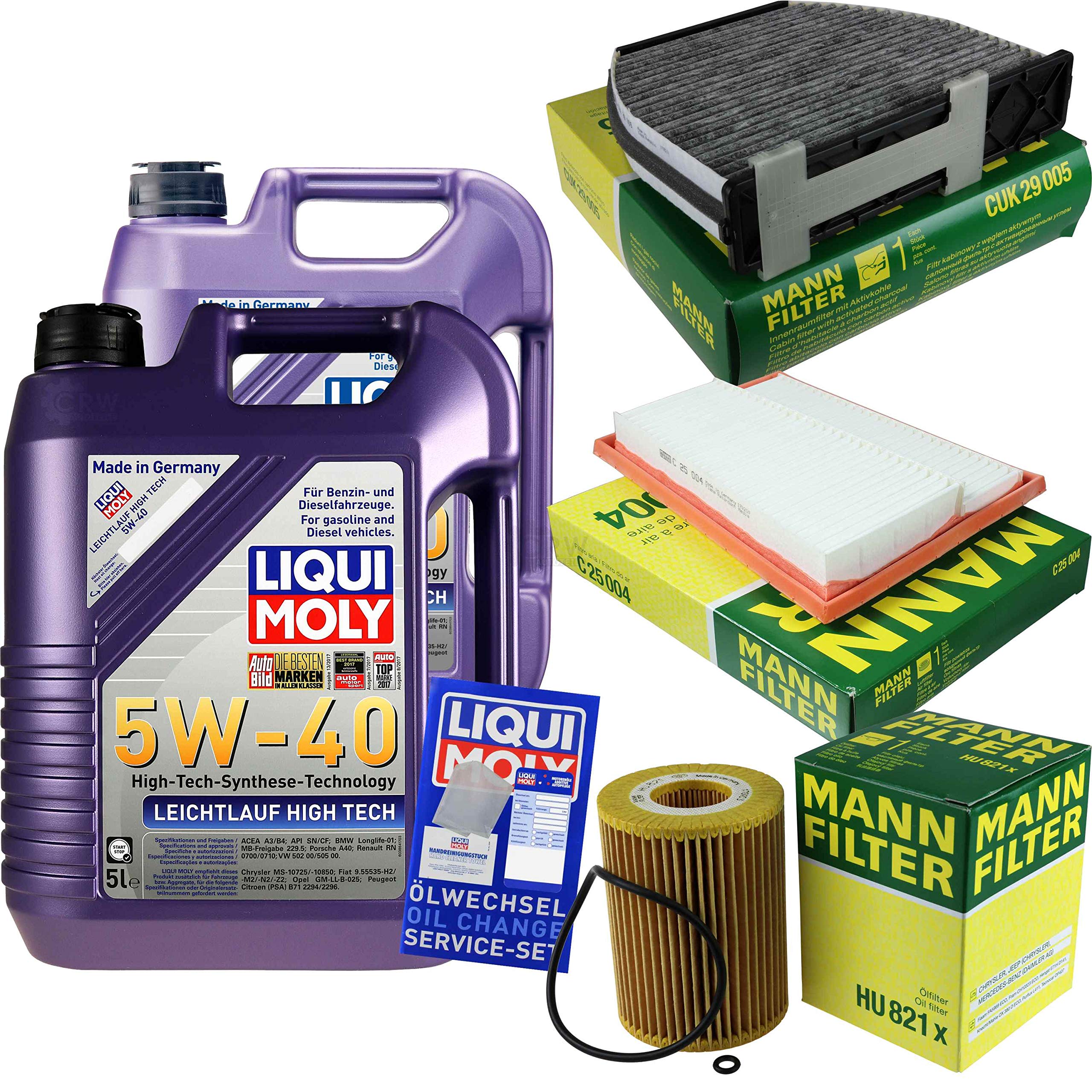 Pacchetto di ispezione 10L LM LL High Tech 5W-40 + pacchetto filtro Uomo Classe C