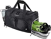 Focusgear Ultimate Gym Bag 2.0: Durable Duffel with 10 Compartments, Shoe Pocket, Wet Pouch & Bottle Holders